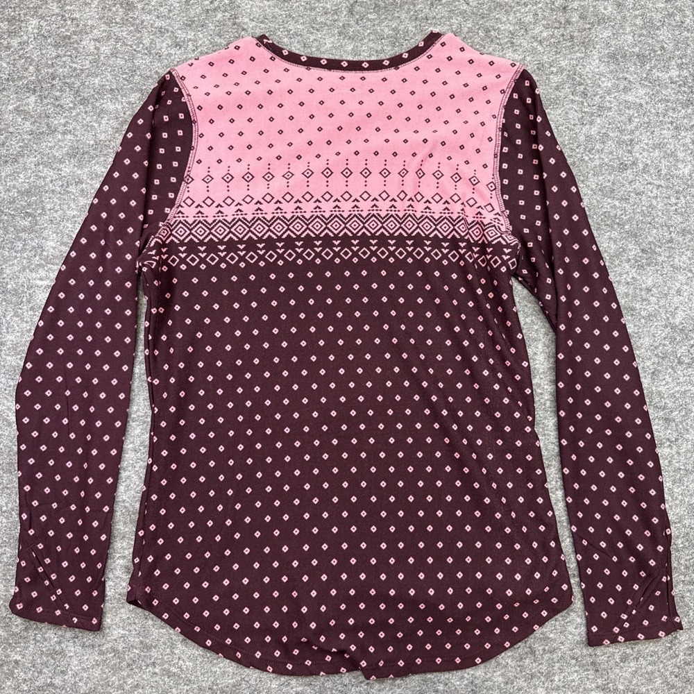 Cuddl Duds lot‎ of 2 shirts women's large pink nordic stretch long sleeve casual - Picture 8 of 12